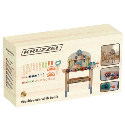 Детская мастерская с деревянными инструментами 3в1 KRUZZEL 26546 mx9554 фото