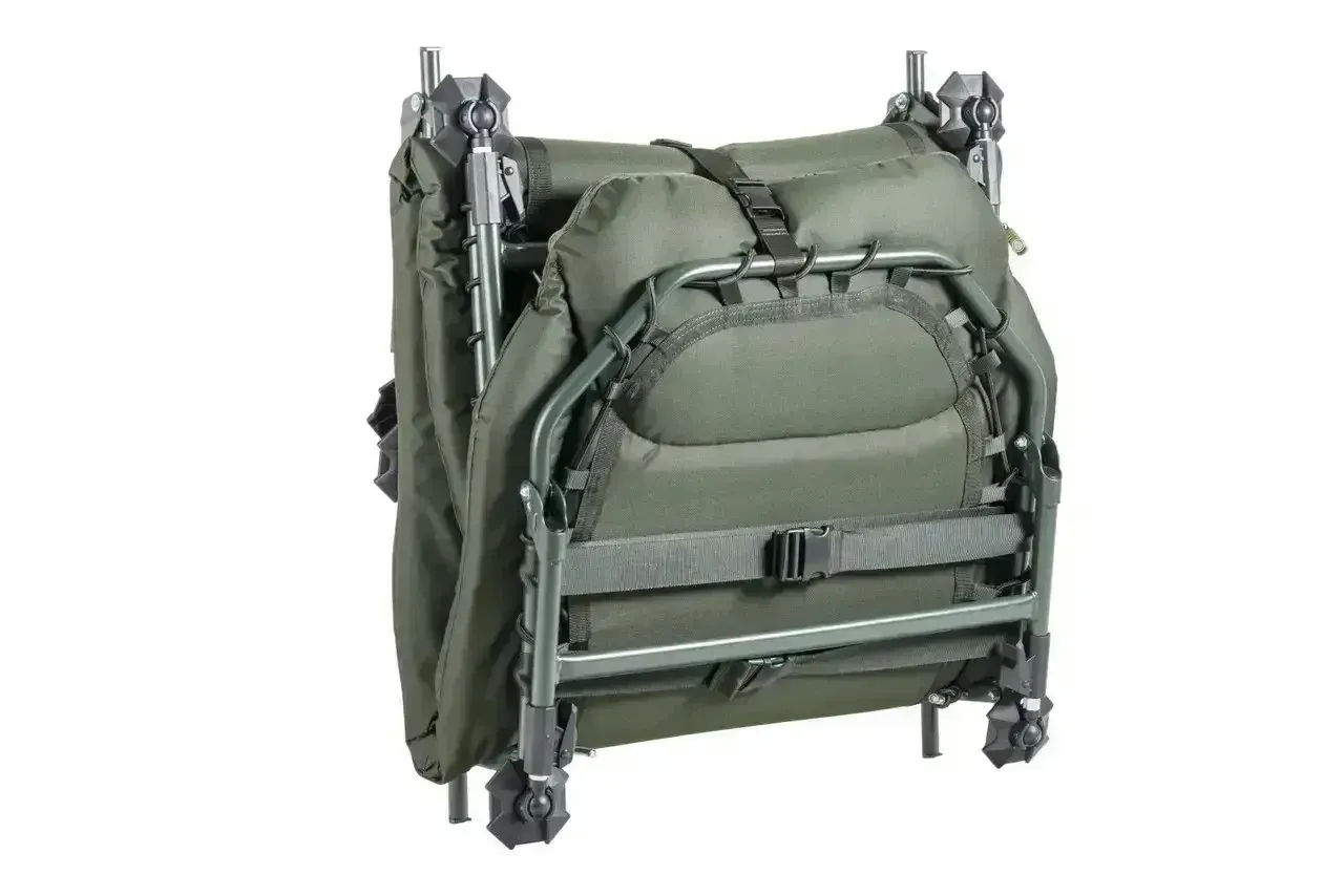 Розкладачка для риболовлі Mivardi Bedchair CamoCODE Air8 M-BCHCCA8, розкладне ліжко на 8 ніжках із самонадувним матрацом