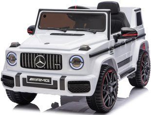 Детский электромобиль MERCEDES G63 12V белый с пультом управления Diego MERCEDES G63 Diego-W фото