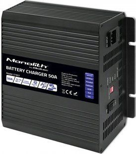 Зарядний пристрій для акумуляторів LiFePO4 AGM GEL SLA 50A 12V Qoltec (Польща) 51957 фото