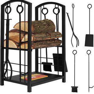 Подставка для дров с аксессуарами PK011 Kaminer 8785, 4 в 1, 30&times;40&times;73 см  8785+ фото