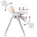 Стільчик для годування Kidwell BENO Pink Hnrt_4096 фото 9