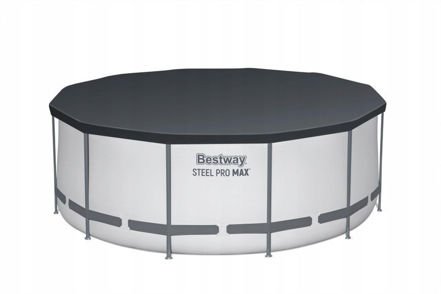 Каркасный бассейн Bestway 56420 (366 x 120 см) с тентом, фильтром и стремянкой 5110 фото