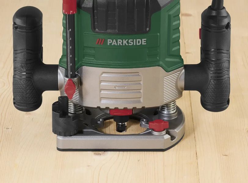 Ручний фрезерний верстат для дерева Parkside POF 1200 E4 (1200 Вт, регулювання швидкості, набір фрез, Німеччина) POF 1200 E4+ фото