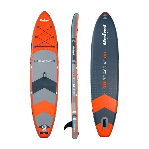 SUP дошка 350см Rebel ACTIVE RBA-4501-OR із аксесуарами сапборд 170 кг 350 x 81 х 15 см Orange 4992 фото