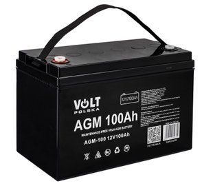 Акумуляторна батарея Volt Polska AGM 12V 100Ah VRLA 4202 фото