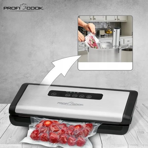 Аппарат для упаковки, вакууматор, вакуумный упаковщик PROFI COOK PC-VK 1146 (12л/мин, Германия) PC-VK 1146+ фото