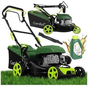 Газонокосарка бензинова самохідна Gardlov DriveX 149 см&sup3;, 2.3 кВт, 40.6 см, кошик 50 л, 8 рівнів, функція миття  27535 фото
