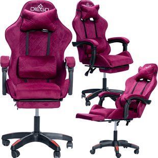 Крісло геймерське DIEGO ALCANTARA PRO Light Purple ALCANTARA PRO-Purple фото