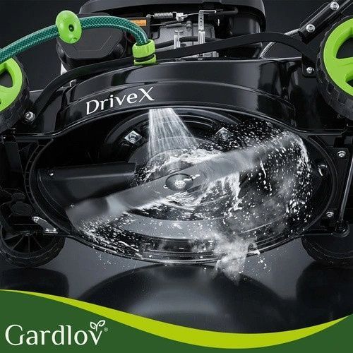 Газонокосарка бензинова самохідна Gardlov DriveX 149 см&sup3;, 2.3 кВт, 40.6 см, кошик 50 л, 8 рівнів, функція миття  27535 фото
